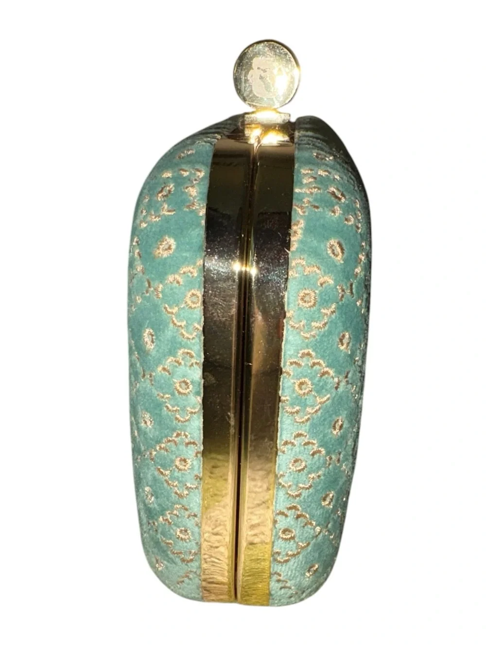 Spartina 449 Miniaudiere Embroidered Floral Velvet Box Clutch
